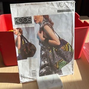 Rare Vogue 1311 Koos Couture bag uncut factory fold pattern